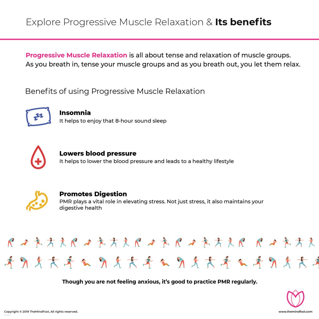 Benefits of using progressive muscle relaxation