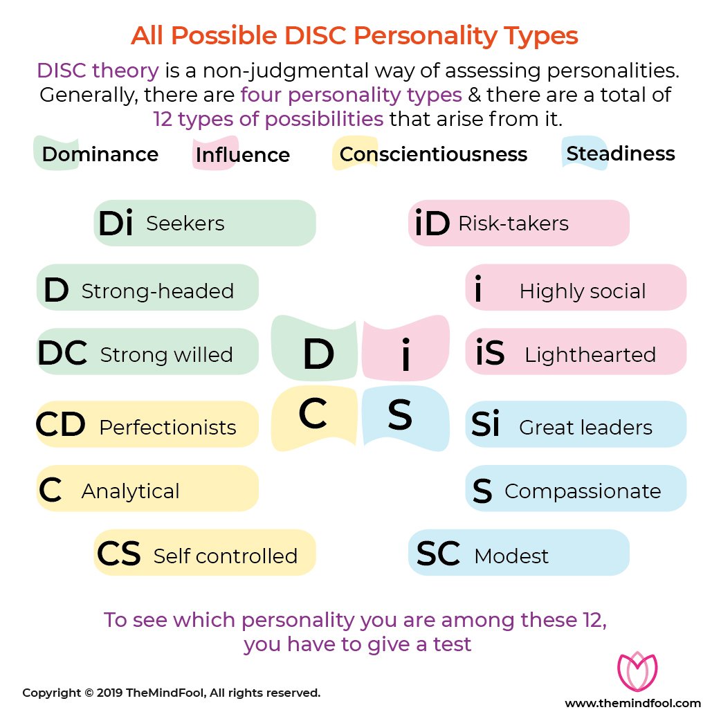 Disc Profile Disc Personality Types 12 Disc Personality Profiles