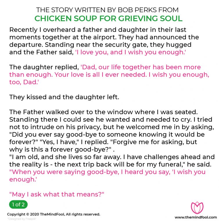 Why Should You Tell People “I Wish You Enough”? TheMindFool Why Should You Tell People “I Wish You Enough”? TheMindFool