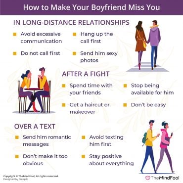 20 Ways to Make Your Boyfriend Miss You | TheMindFool