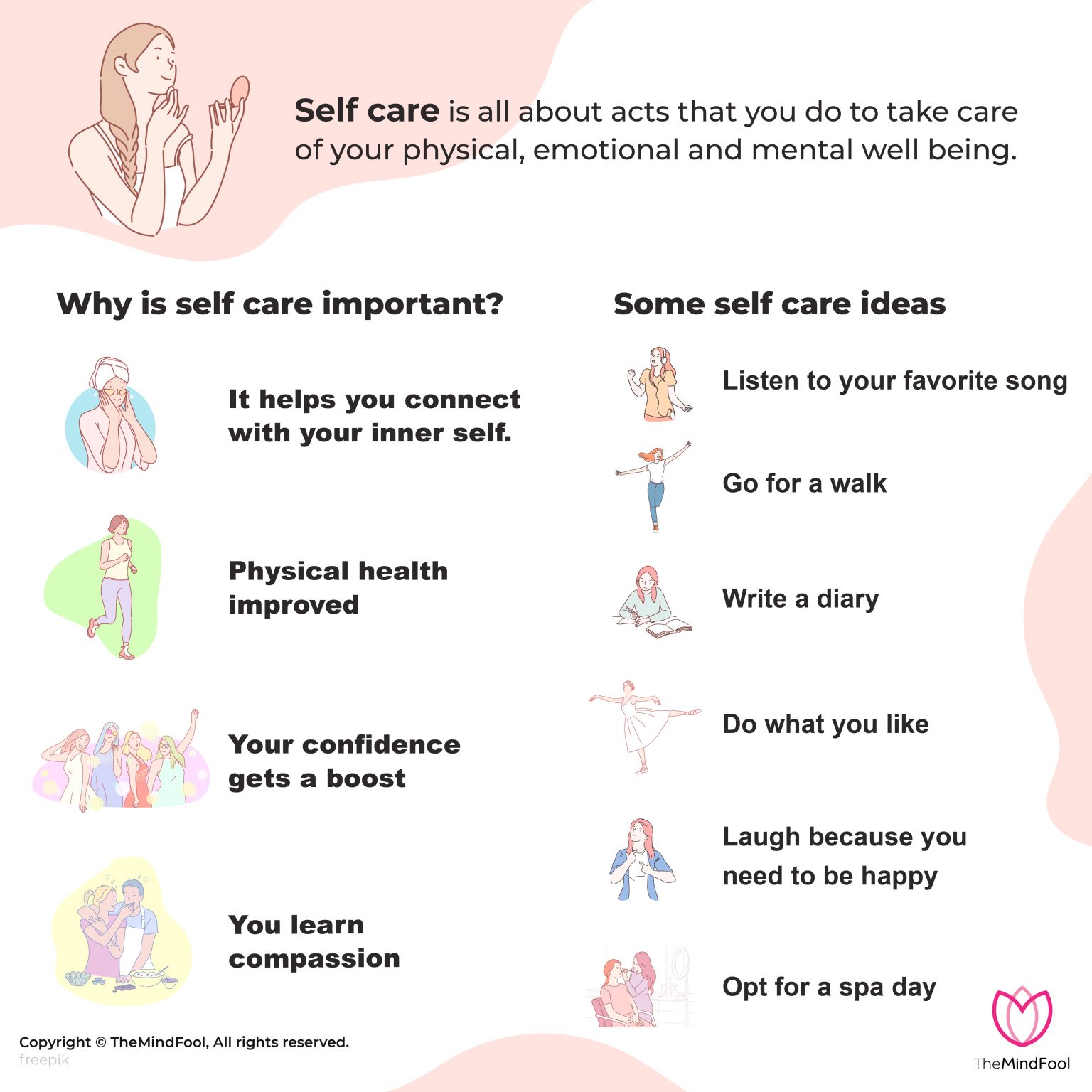 self-care-checklist-complete-guide-to-take-care-of-yourself-themindfool