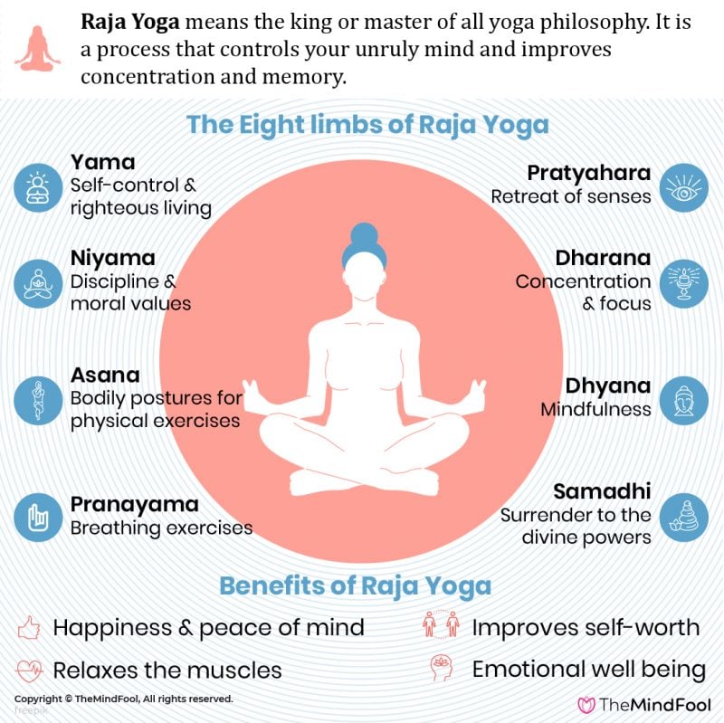 Know All Elements of Raja Yoga - A Spiritual Practice | TheMindFool