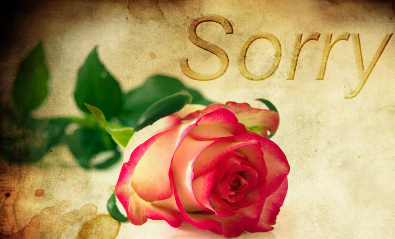 He can say ‘I am sorry’