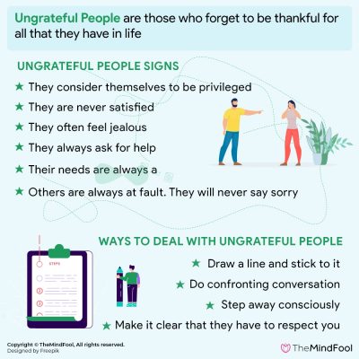 Ungrateful People Meaning and How to Deal with Them | TheMindFool