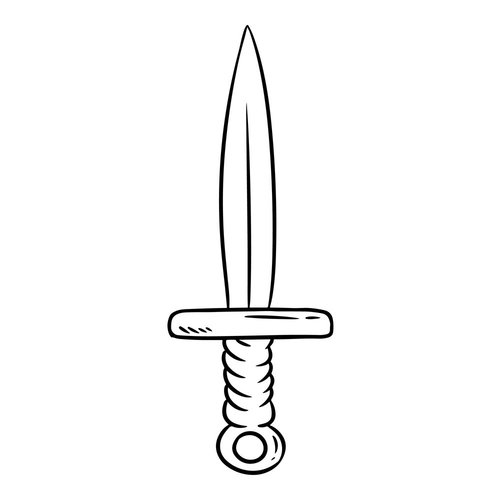 Protection Symbol #17 Athame (Dagger)