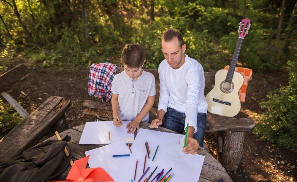 Vision board party for families