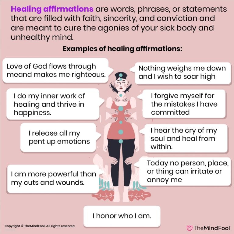 120 Healing Affirmations To Live By Themindfool