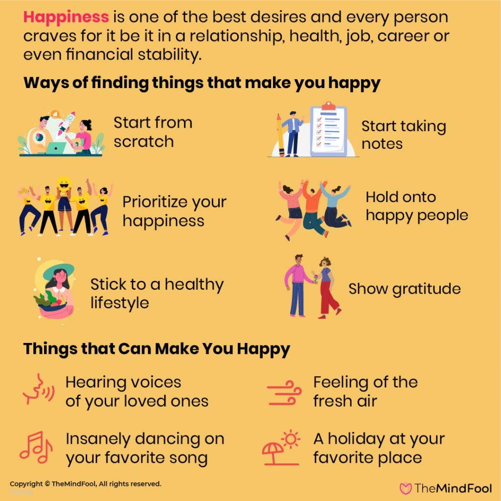 Know 100+ Things That Make You Happy